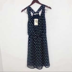 Anthropologie Daniel Rainn Black & White Polka Dot Sleeveless Dress size XS NEW